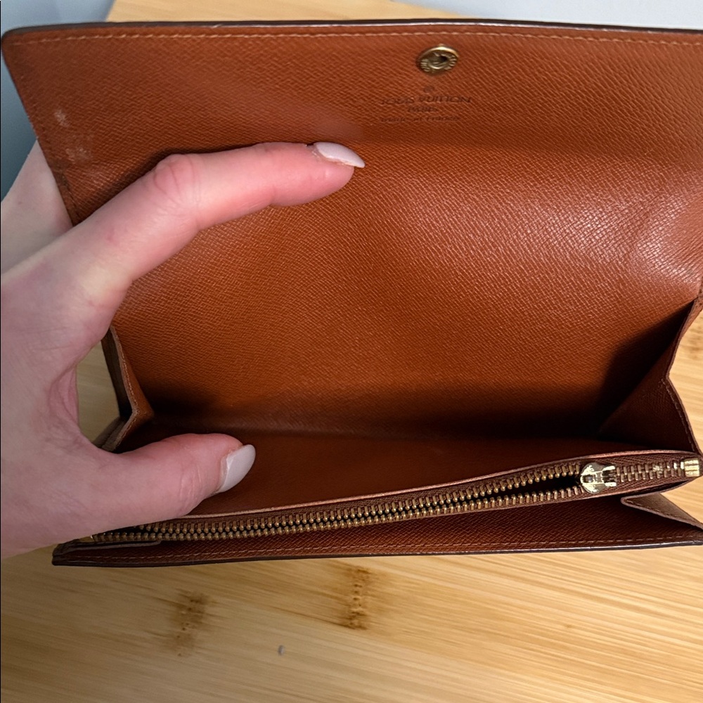 Louis Vuitton Sarah Portefeuille Monogram Coated Canvas Long Wallet LV with COA - Picture 10 of 16